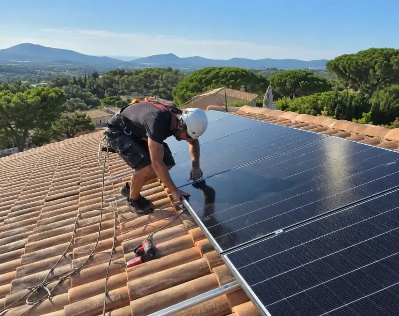 Installateur panneaux solaires Janneyrias — pose photovoltaïque sur toiture