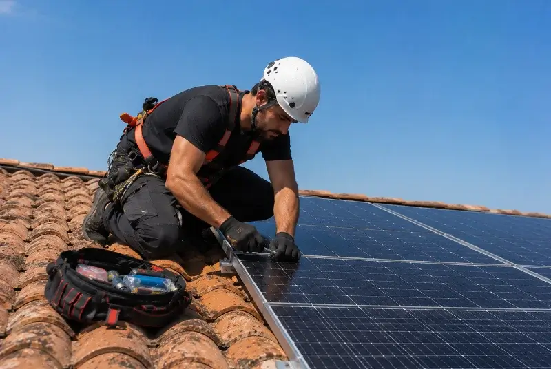 Maintenance et monitoring de panneaux solaires à Janneyrias