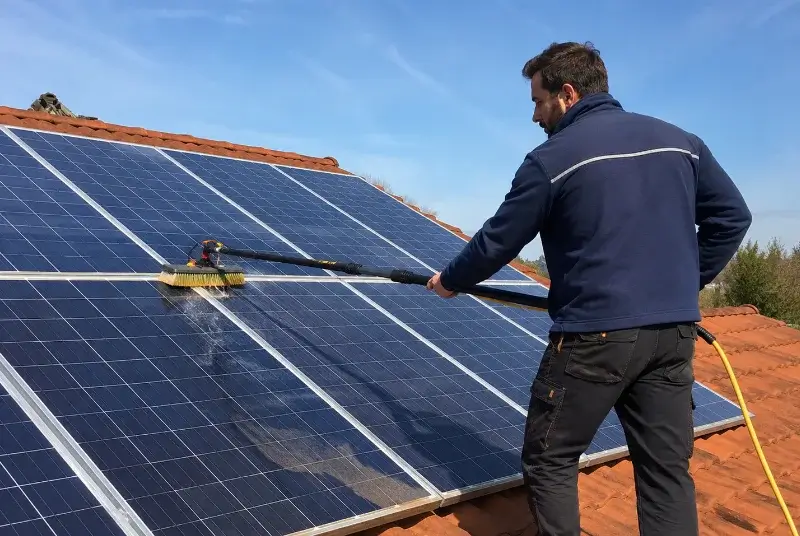 Nettoyage et entretien de panneaux solaires à Janneyrias